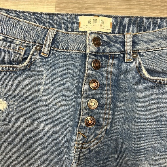 We the free blue denim skirt size 29 - Picture 4 of 7